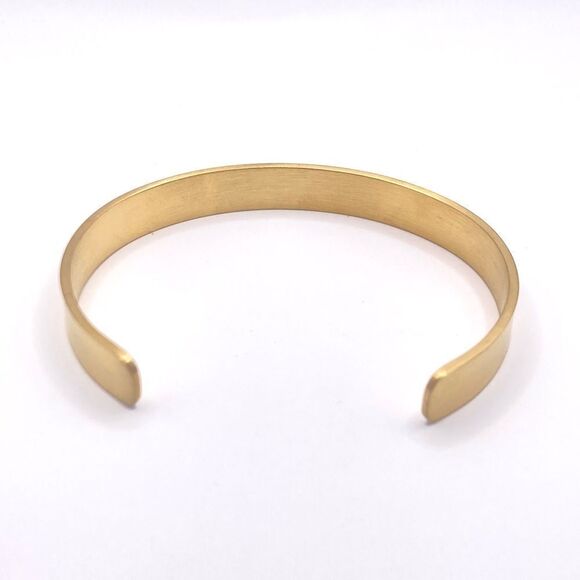 Minimalist gold come together message cuff bracelet - Picture 3 of 4